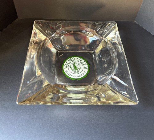 Clear ashtray wagner college - clear,
